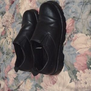 UGG Australia Black Sheepskin Men's Shoes Loafer